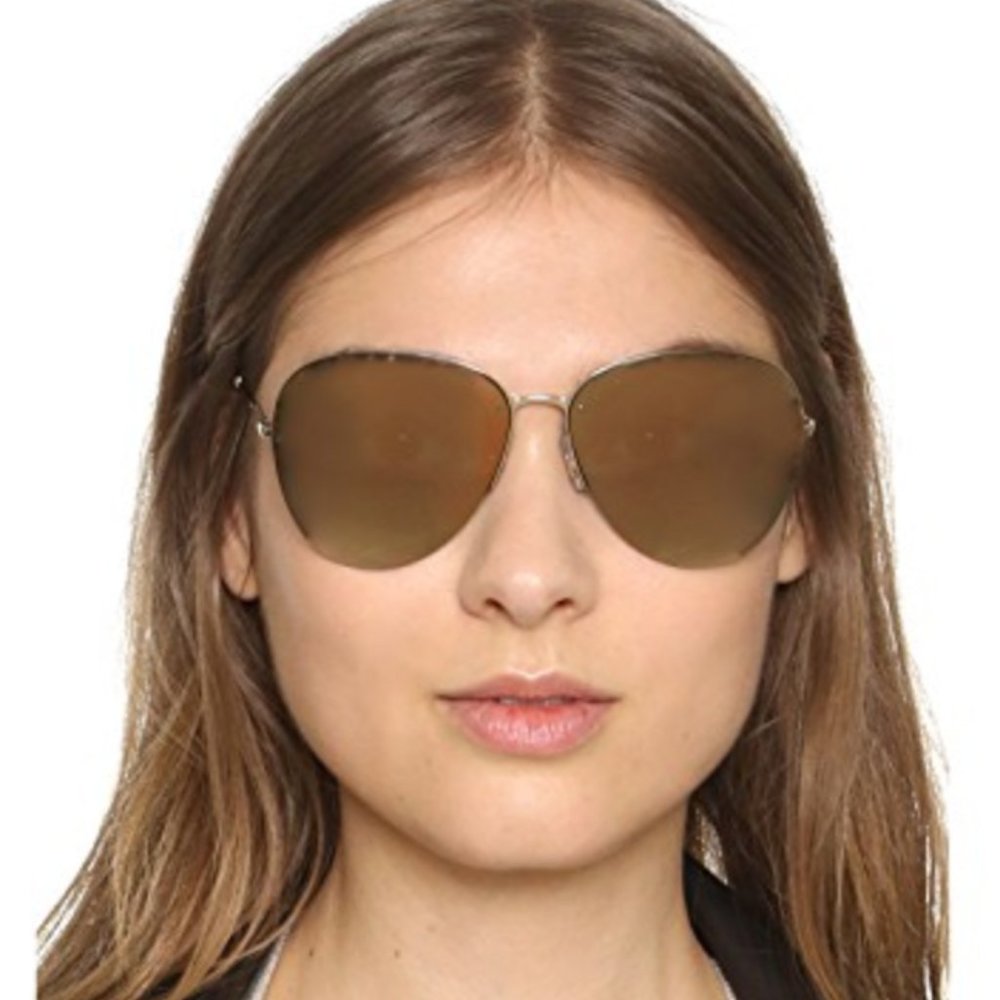 MIU MIU Sleek Mirror Lense Aviator Sunglasses